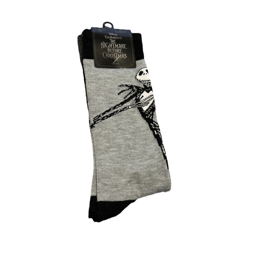 Disney The Nightmare Before Christmas 2PK Crew Socks Unisex Size 6 -13